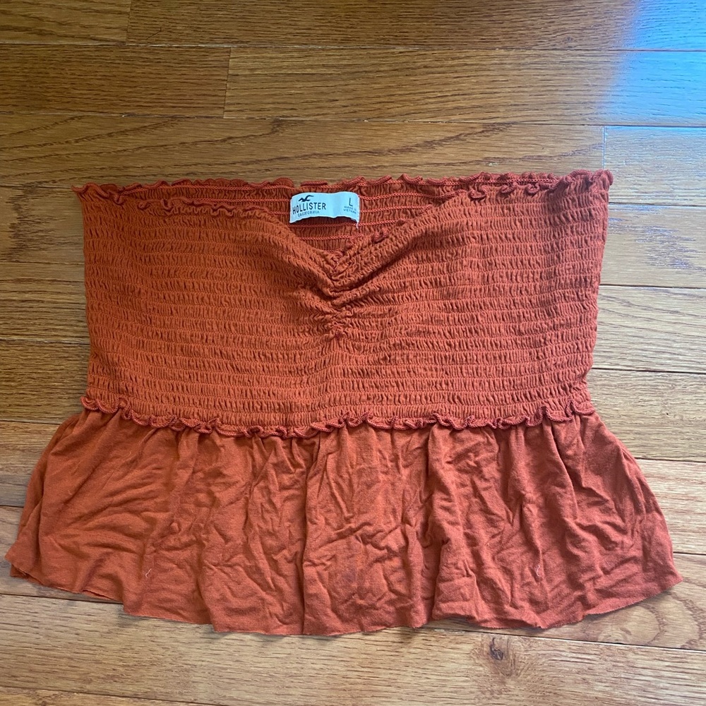 Hollister Smocked Babydoll Tube Top